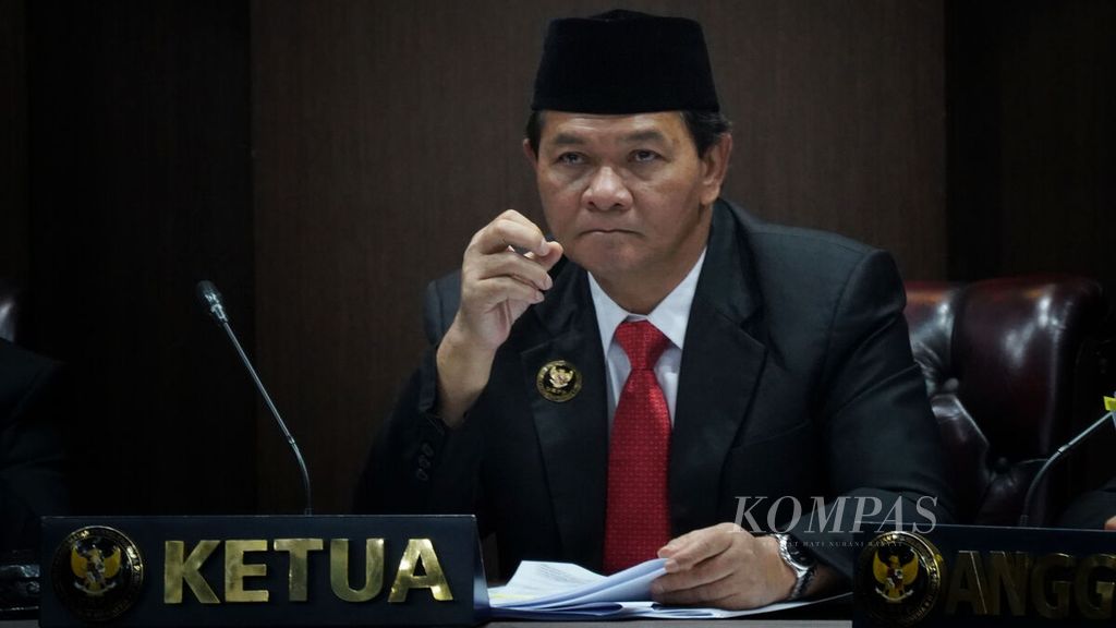 Ketua Majelis Dewan Kehormatan Penyelenggara Pemilu Heddy Lugito 
