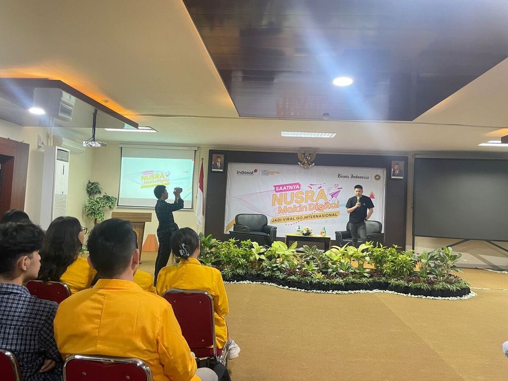 Suasana pelaksanaan Festival Digital 2023 yang digelar oleh Indosat Ooredoo Hutchison di Kota Kupang, Nusa Tenggara Timur, Kamis (31/8/2023).