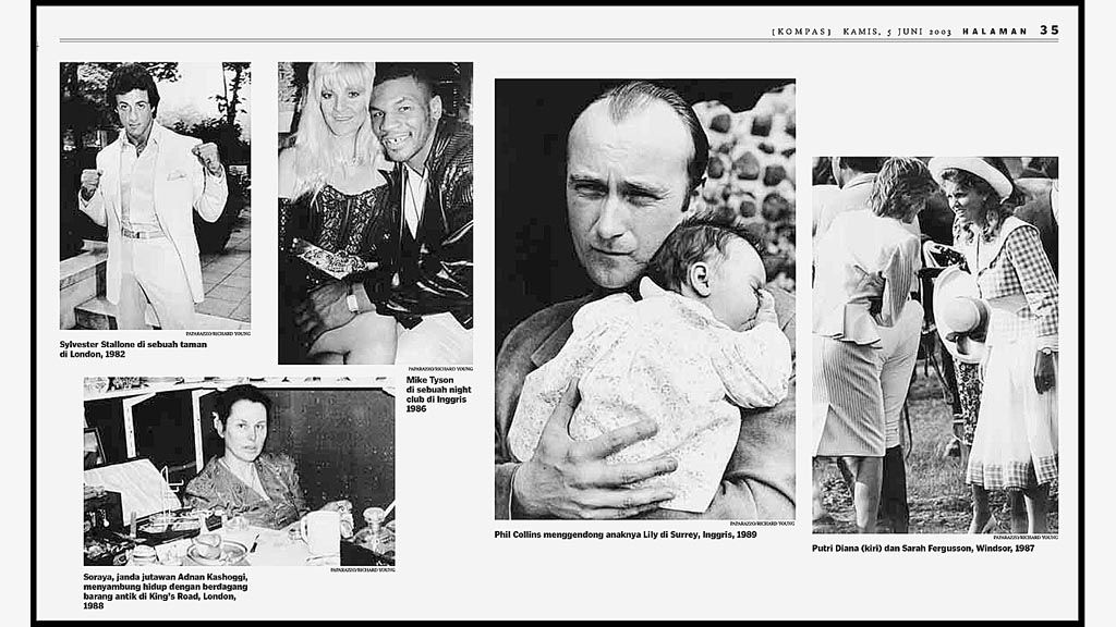 Foto-foto dari buku Paparazzo yang pernah diulas di Kompas pada 5 Juni 2003.
