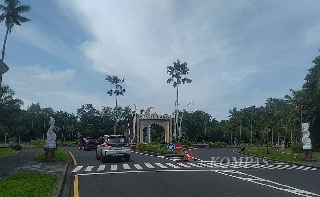 Kawasan Nusa Dua, yang dikelola ITDC, turut menjadi tuan rumah acara Forum Air Sedunia (WWF) Ke-10 di Bali. Suasana di kawasan Nusa Dua, Badung, Jumat (5/4/2024).