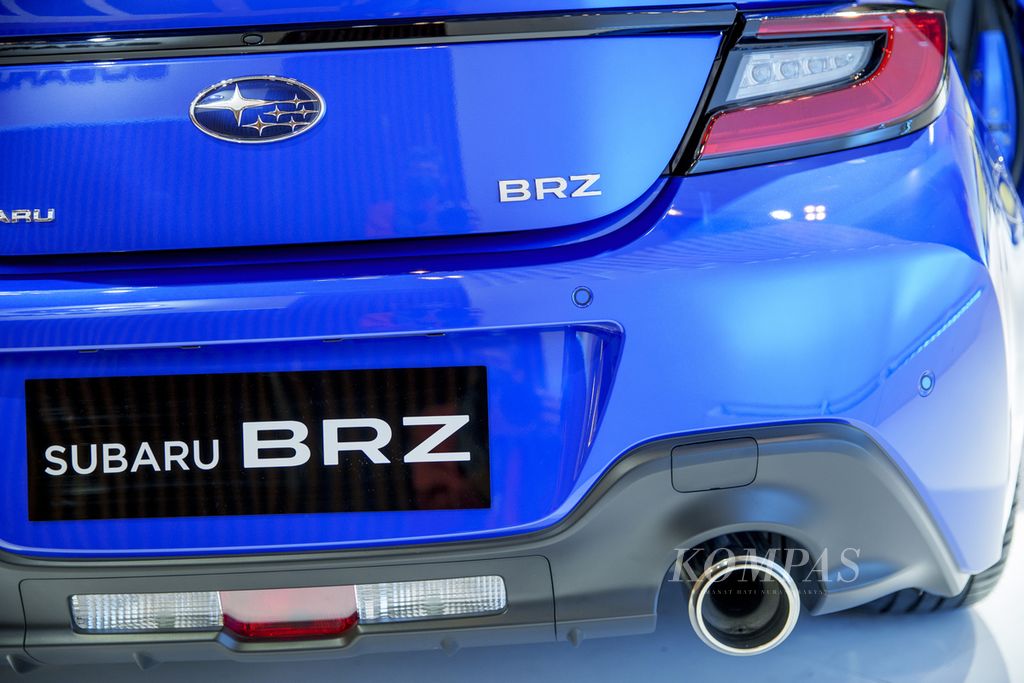 Buritan All New Subaru BRZ di pameran otomotif GIIAS 2022 di Indonesia Convention Exhibition (ICE) BSD City, Tangerang, Banten, Selasa (16/8/2022).