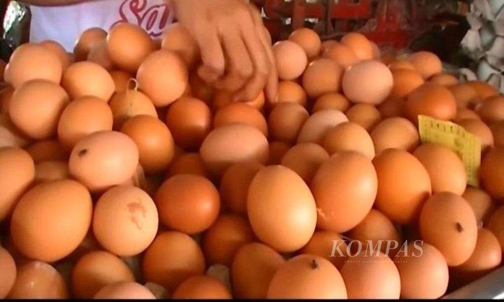 Permintaan telur pada 2018 terus naik. Namun, di Blitar permintaan justru sepi.