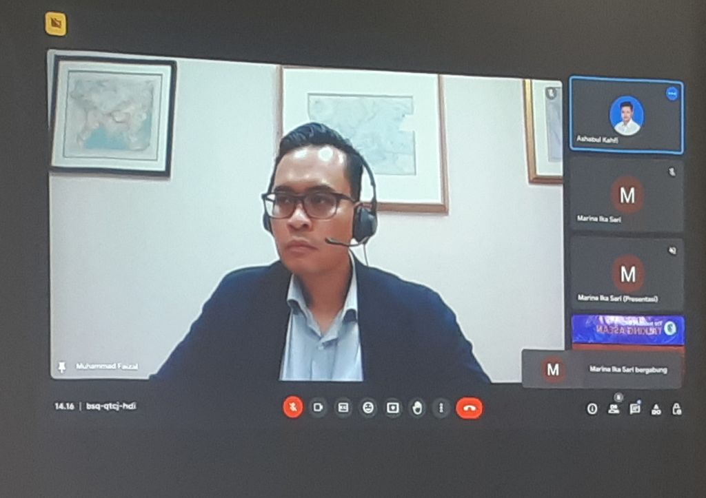 Pakar ASEAN dari Sekolah Kajian Internasional S Rajaratnam (RSIS) di Singapura, Muhammad Faizal, menjadi narasumber dalam diskusi mengenai ASEAN yang diadakan oleh The Habibie Centre di Jakarta, Kamis (20/7/2023).