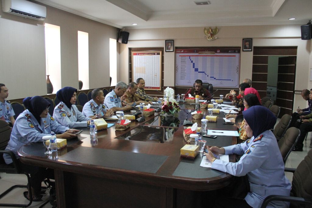 Pertemuan Komnas HAM dan Kanwil Hukum dan HAM Jabar di Bandung soal kesiapan pemilu 2019 di jabar