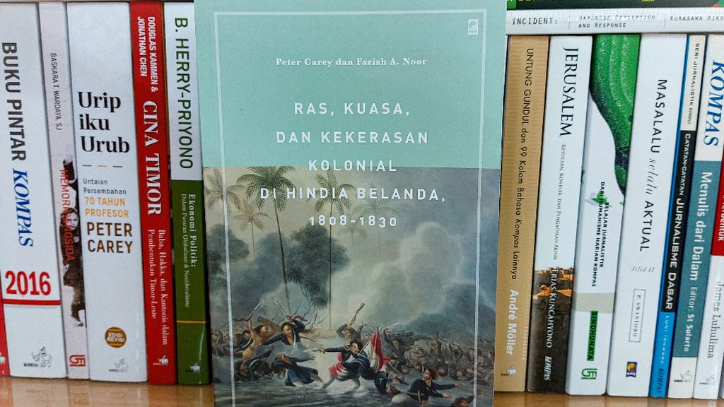 Halaman muka buku berjudul <i>Ras, Kuasa, dan Kekerasan Kolonial di Hindia Belanda 1808-1830</i>
