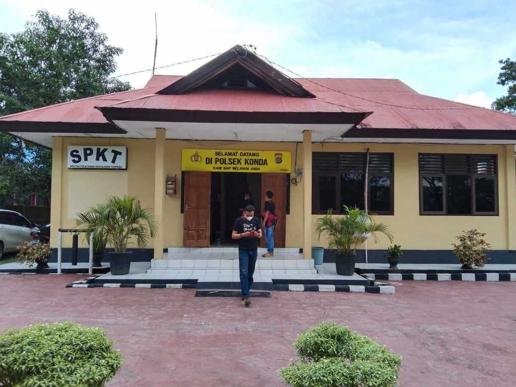 Kantor Kepolisian Sektor Konda di Konawe Selatan, Sulawesi Tenggara, Selasa (18/1/2022).