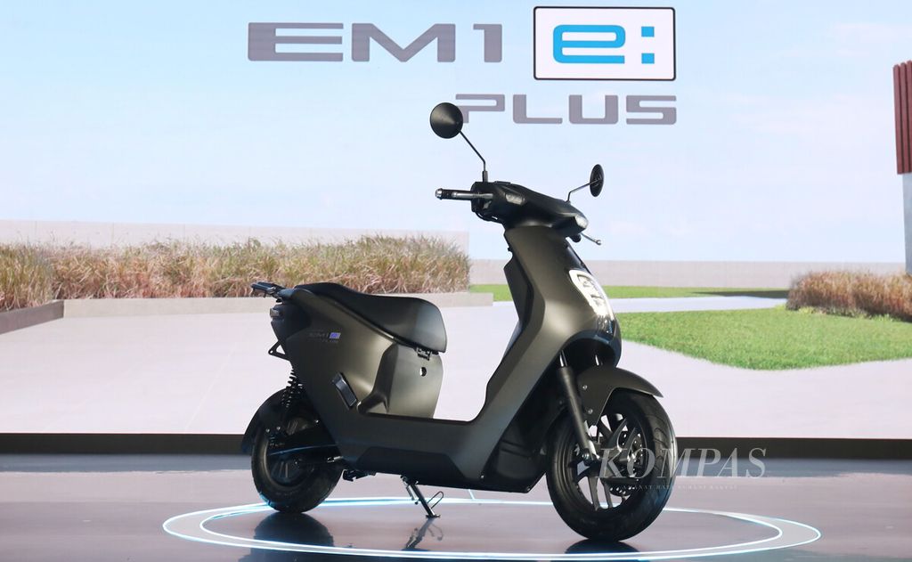 Acara peresmian harga Honda EM1 e: di AHM Safety Riding & Training Center, Deltamas, Cikarang, Jawa Barat, Kamis (21/12/2023). 