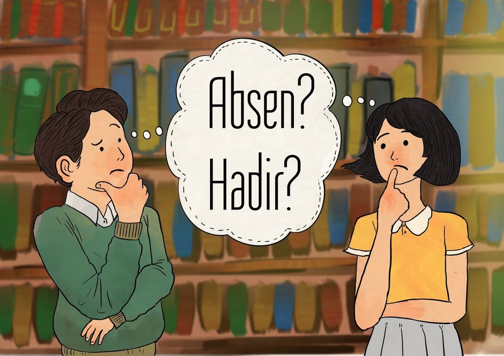Kata <i>absen</i> kerap salah digunakan dalam percakapan. Bagaimana penggunaan kata itu yang tepat? 