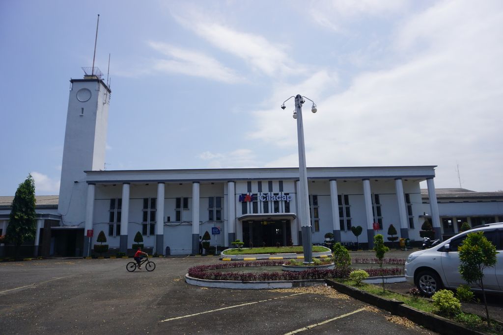 Suasana Stasiun Cilacap, di Kabupaten Cilacap, Jawa Tengah, Sabtu (25/9/2021).