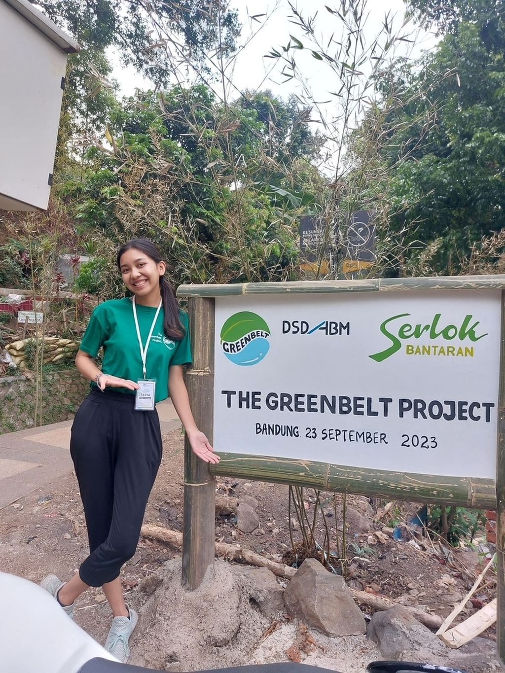 Aca penggagas gerakan Greenbelt Project di Serlok Bantaran 2023.
