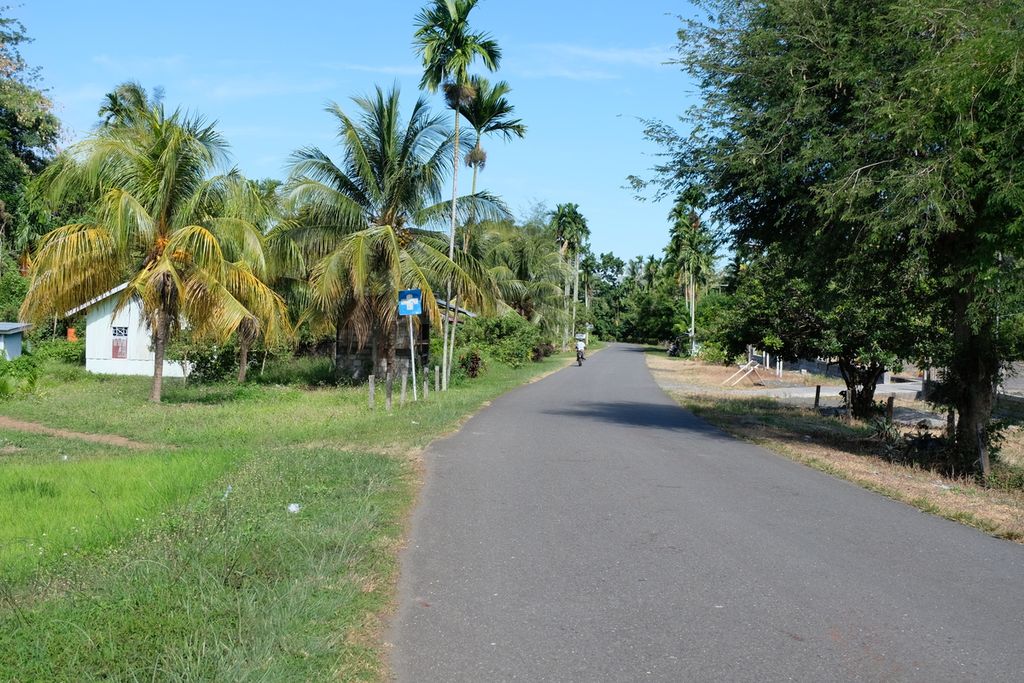 Suasana Kampung Waroser, Distrik Oransbari, Kabupaten Manokwari Selatan, Papua Barat pada Jumat (1/9/2023).