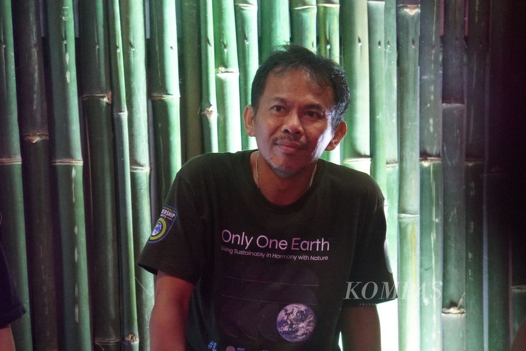 Chief Executive Officer Baciraro Marlon Kamagi ketika ditemui dalam peringatan Hari Lingkungan Hidup Sedunia di Airmadidi, Minahasa Utara, Minggu (5/6/2022).