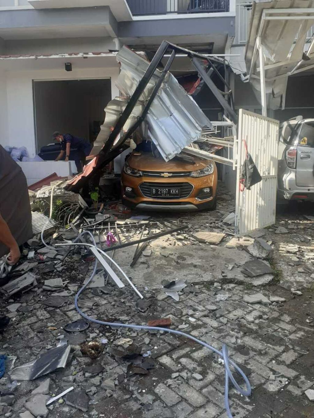 Ilustrasi. Kondisi perumahan warga di Kemang Pratama 2, Rawalumbu, Kota Bekasi, rusak parah akibat ledakan elpiji 12 kilogram, Rabu (25/11/2020).