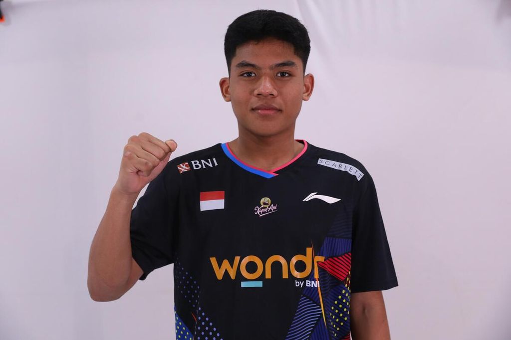 Mohammad Zaki Ubaidillah, pebulu tangkis yunior Indonesia. 