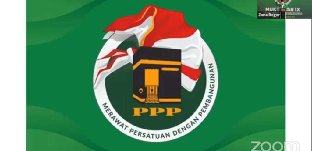 Logo baru Partai Persatuan Pembangunan ditunjukkan saat penutupan Muktamar IX PPP, Minggu (20/12/2020). Dalam logo baru ini, ada simbol ikat kepala berwarna Merah Putih serta semboyan yang berbunyi "Merawat Persatuan dengan Pembangunan". 