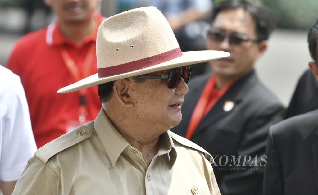 Prabowo Subianto, Menteri Pertahanan RIKOMPAS/RADITYA HELABUMI03-12-2019