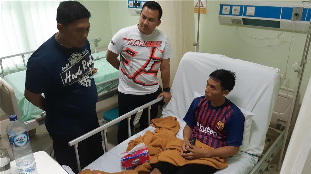 Martinus Sampe Pongliling, satu dari tujuh pekerja yang selamat dari insiden penyerangan 28 pekerja PT Istaka Karya oleh kelompok kriminal bersenjata di Yigi, Kabupaten Nduga, pada 2 Desember 2018.