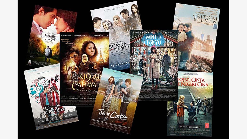 Beberapa film layar lebar bertemakan cinta yang mengambil latar di luar negeri.
