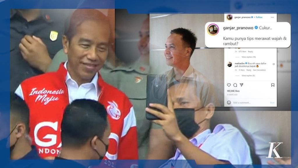 Jokowi Kode Rambut Putih Ciri-ciri Pemimpin, Ganjar Unggah Foto Semir Rambut Hitam