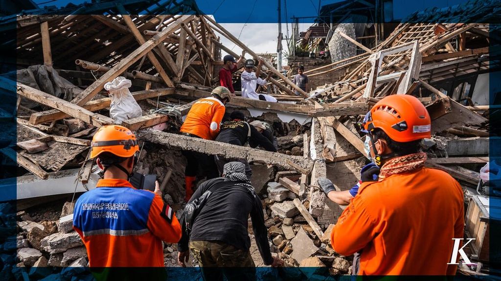 The search for victims of the Cianjur earthquake is still ongoing.