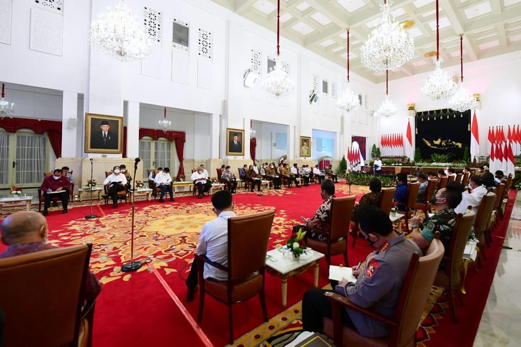 Sidang Kabinet Paripurna, Selasa (5/4/2022), di Istana Negara, Jakarta.