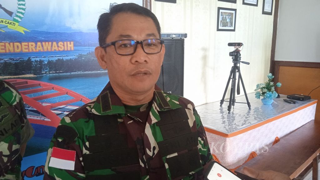 Kepala Penerangan Komando Daerah Militer XVII/Cenderawasih Kolonel (Inf) Aqsha Erlangga.