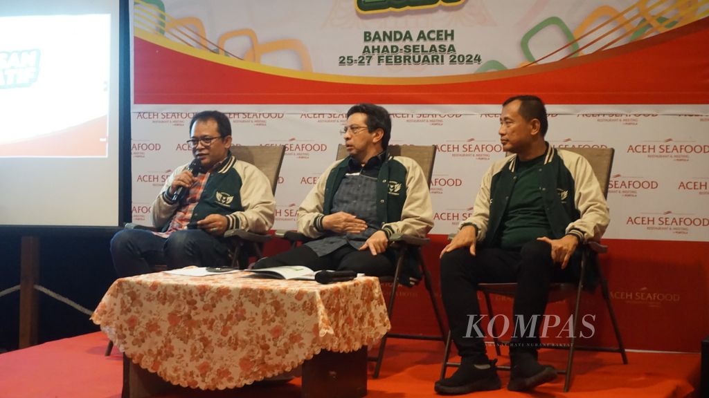 Diskusi grup terfokus (FGD) bertajuk pengawasan kolaboratif yang diselenggarakan Inspektorat Jenderal Kementerian Agama di Banda Aceh, Aceh, Minggu (25/2/2024) malam.