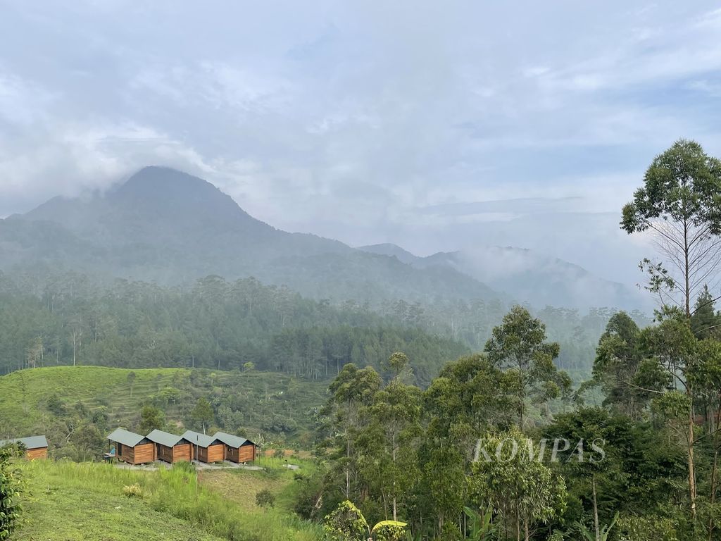 Kabut menyelimuti kawasan Desa Pulosari, Pangalengan, Jawa Barat, Selasa (30/12/2023)