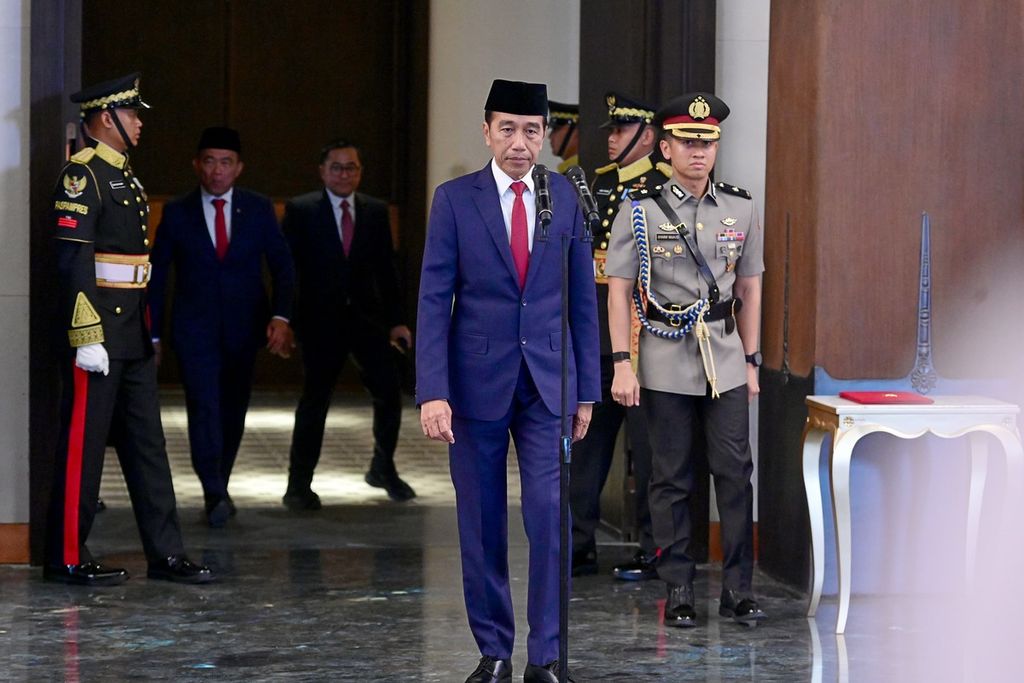 Presiden Joko Widodo pada Selasa (13/8/2024).