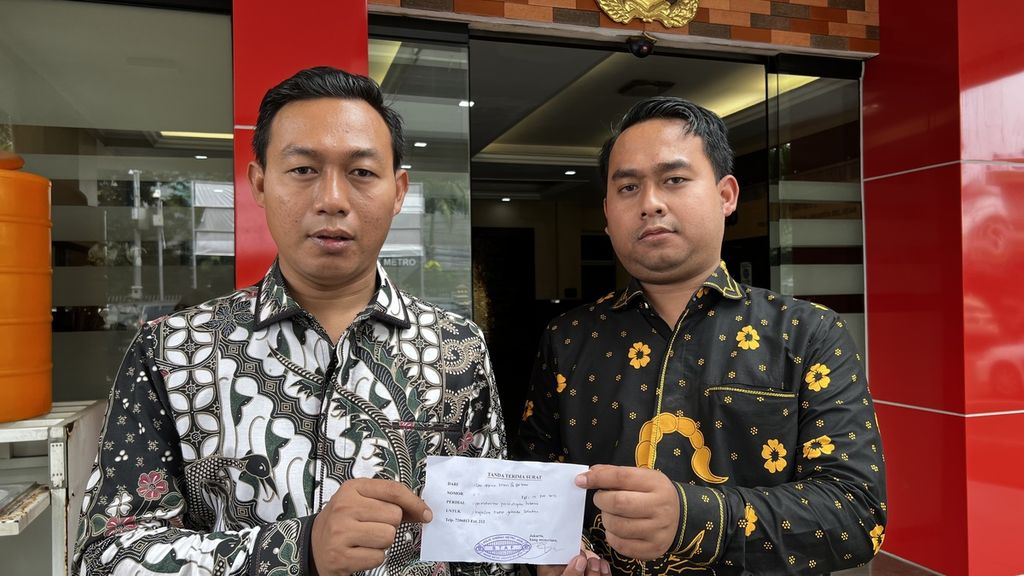 Kuasa hukum AM, M Khoiri, setelah membuat pengaduan atas SA di Polres Metro Jakarta Selatan pada Senin (19/12/2022).