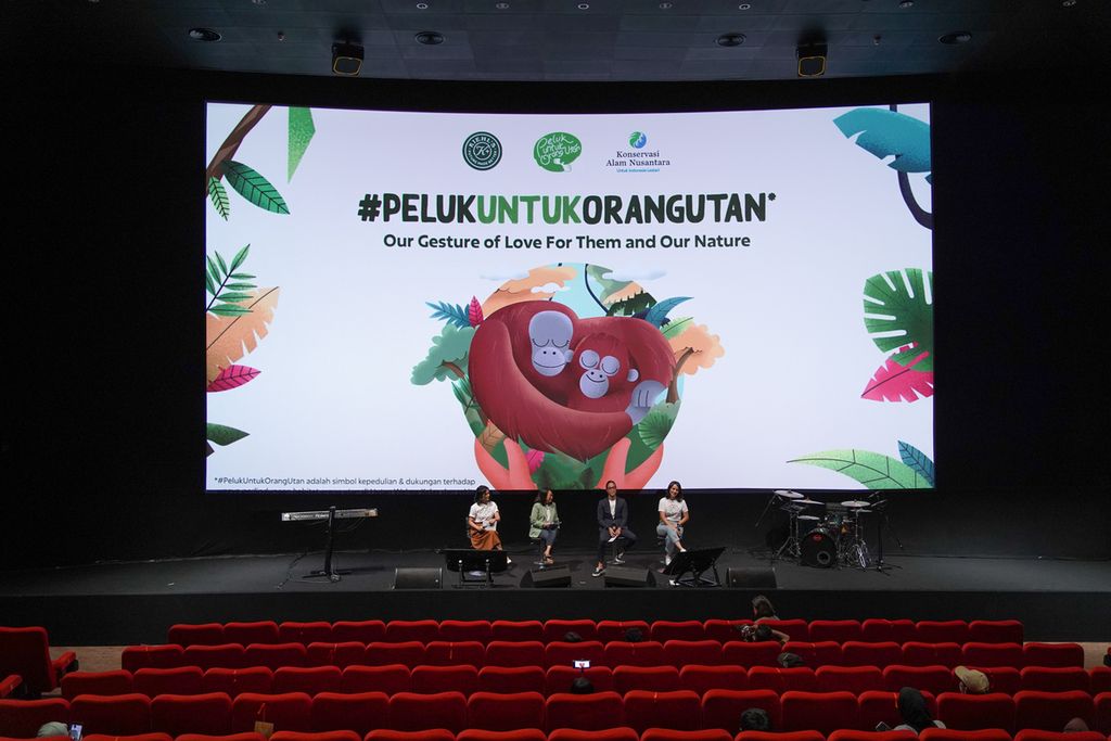 Konferensi pers kampanye #PelukUntukOrangutan di Jakarta, Kamis (23/3/2022).