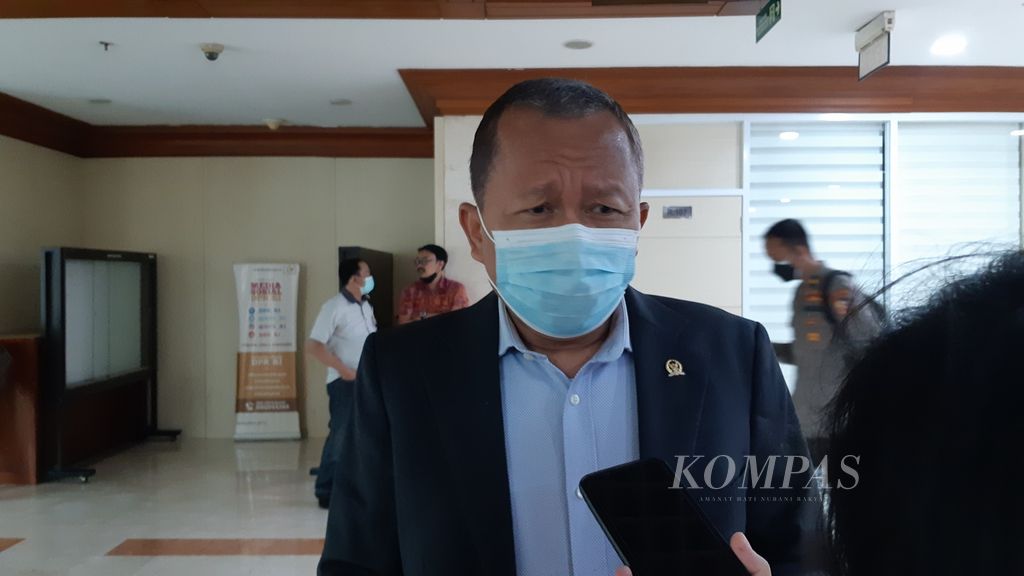 Politikus dari Partai Persatuan Pembangunan (PPP) Arsul Sani ketika ditemui di Kompleks Parlemen, Senayan, Jakarta, Rabu (8/6/2022).