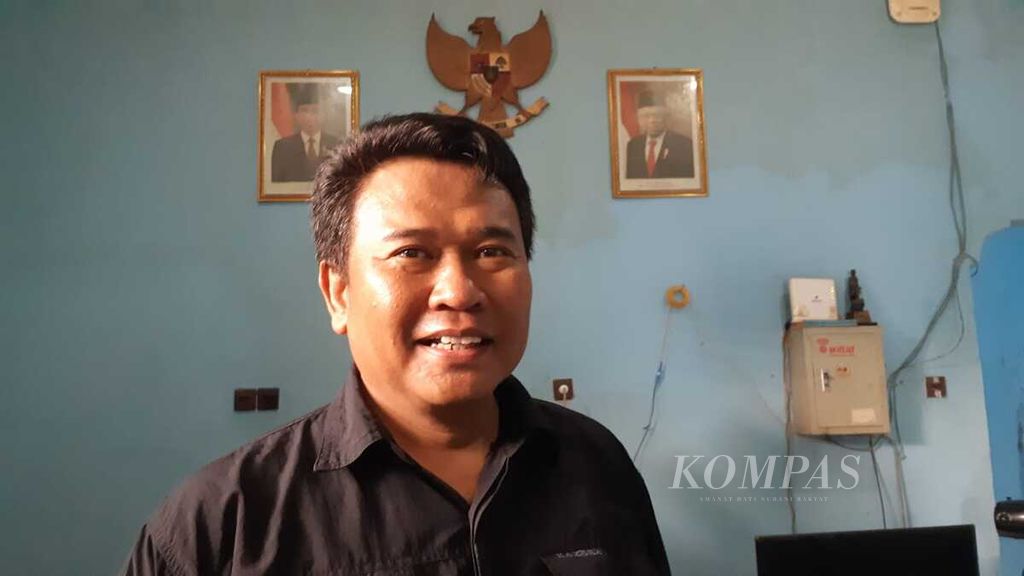 Ketua PWI Banyumas Lilik Darmawan di Purwokerto, Banyumas, Jawa Tengah, Jumat (9/2/2024).