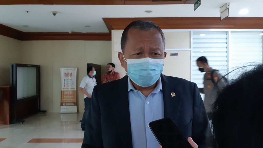 Politikus dari Partai Persatuan Pembangunan (PPP) Arsul Sani ketika ditemui di Kompleks Parlemen, Senayan, Jakarta, Rabu (8/6/2022).