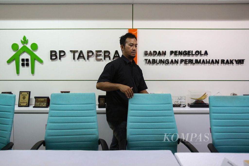 Suasana di kantor BP Tapera, Jakarta, Rabu (5/7/2024).