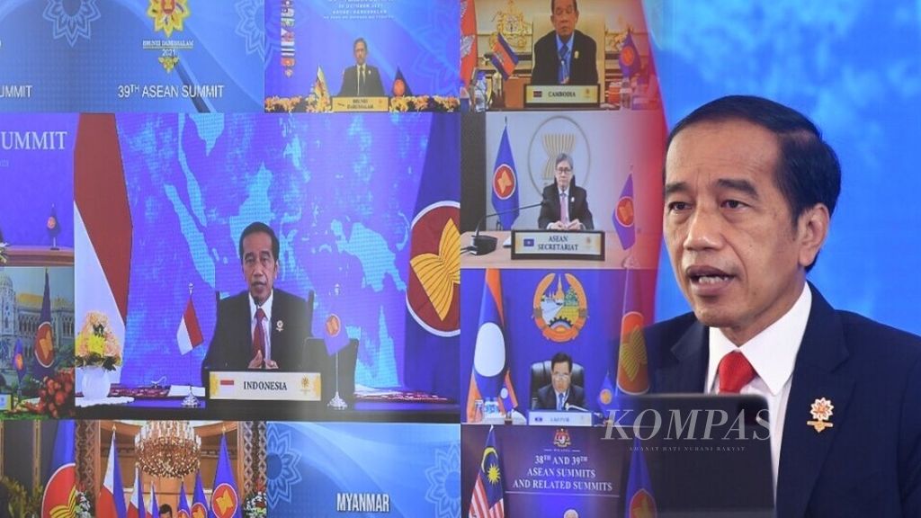 KTT Ke-38 dan 39 ASEAN dilangsungkan secara virtual dan dihadiri sembilan pemimpin negara ASEAN. Dalam KTT ini, Myanmar tidak diundang kecuali untuk level nonpolitik.