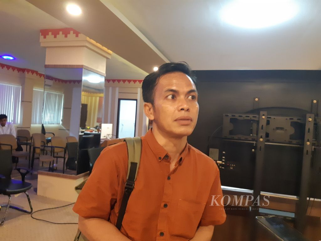 Ketua Paguyuban Keluarga Korban Talangsari Lampung Edi Arsadad di Bandar Lampung, Selasa (27/6/2023).