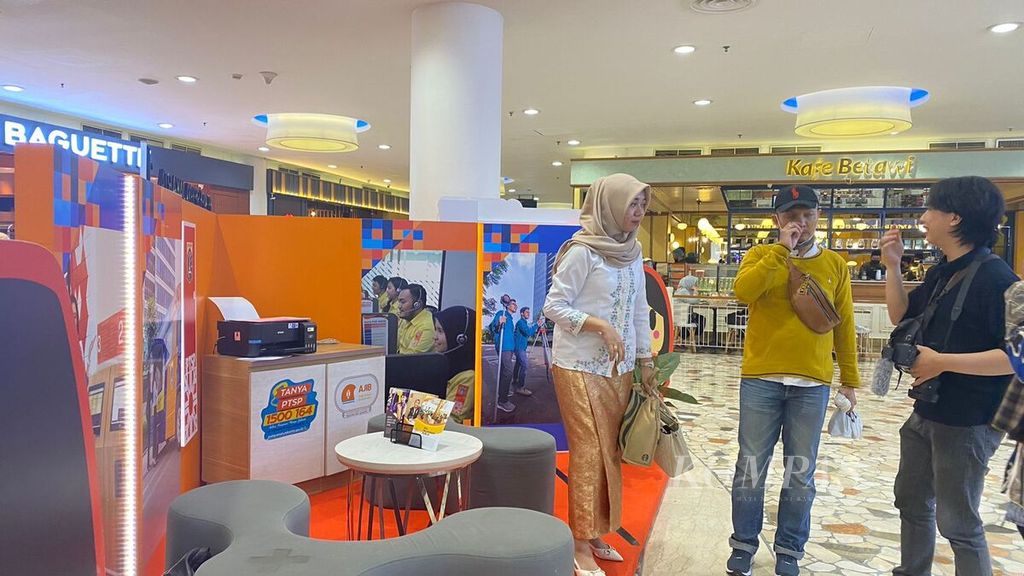 Kegiatan PTSP Goes to Mall di Mal Senayan City, Jakarta Pusat, Jumat (3/11/2023).
