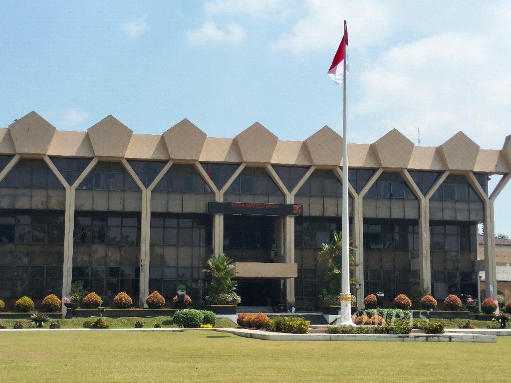 Kantor Pemerintah Kota Magelang di Kota Magelang, Jawa Tengah, yang saat ini masih menempati aset tanah milik TNI, Rabu (14/9/2022).