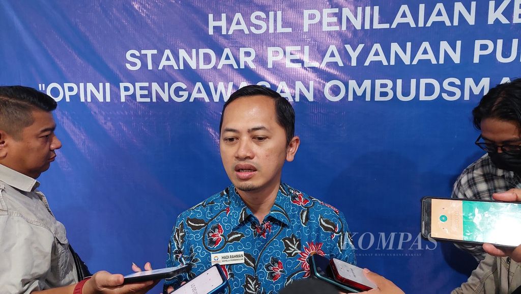 Kepala Perwakilan Ombudsman Kalimantan Selatan Hadi Rahman di Banjarmasin, Selasa (14/2/2023).