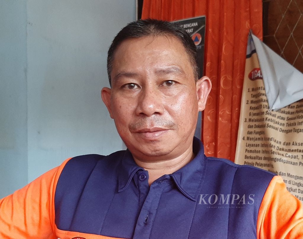 Ketua Satgas Informasi Bencana Badan Penanggulangan Bencana Daerah (BPBD) Provinsi Kalimantan Barat Daniel