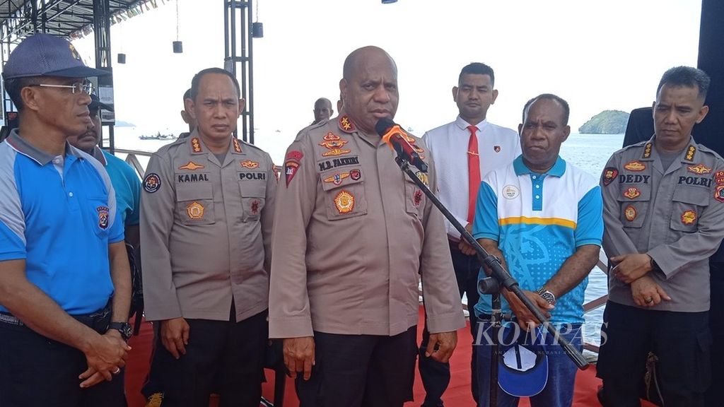 Kepala Kepolisian Daerah Papua Inspektur Jenderal Mathius Fakhiri di Jayapura, Senin (27/6/2022).