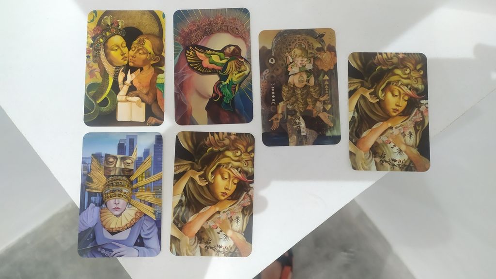 Beberapa karya Carrie Ann Baade di Museum Nimca, Yogyakarta