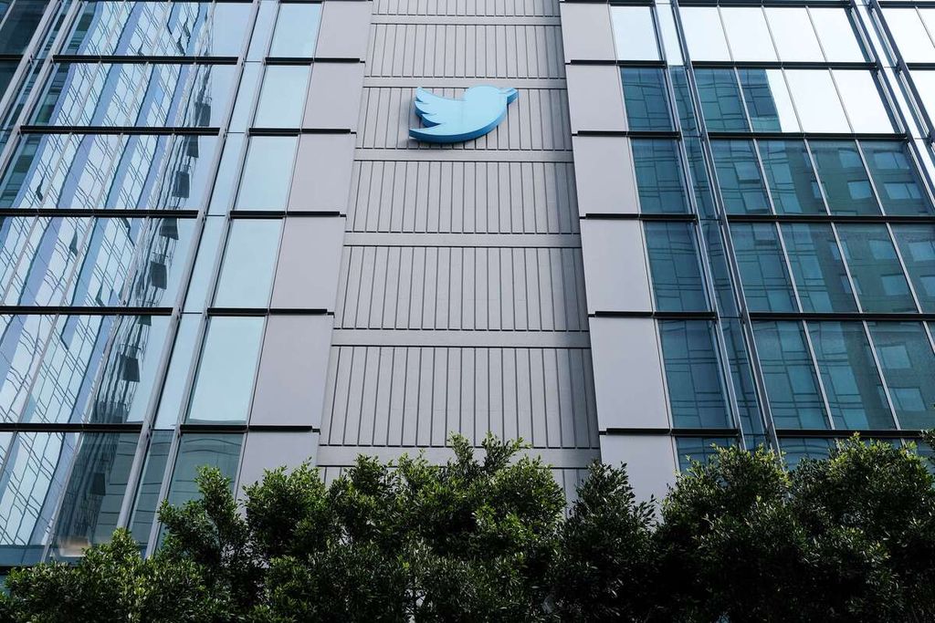 Kantor Pusat Twitter berlokasi di 10th Street, San Francisco, California. Foto diambil 4 November 2022. 
