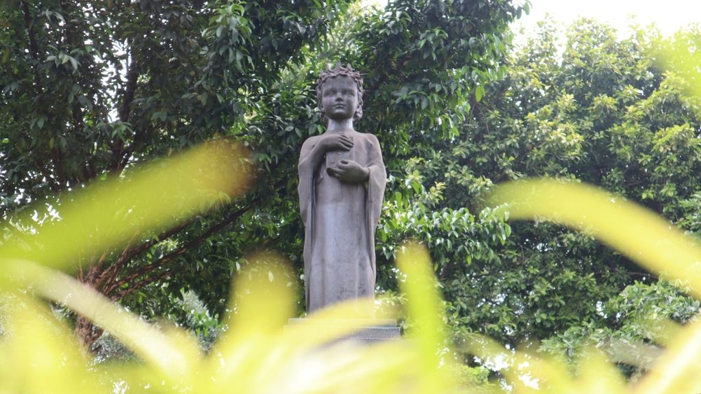 Patung Anna de Kiev di Taman Cattleya, Jakarta Barat, Rabu (9/3/2022). 