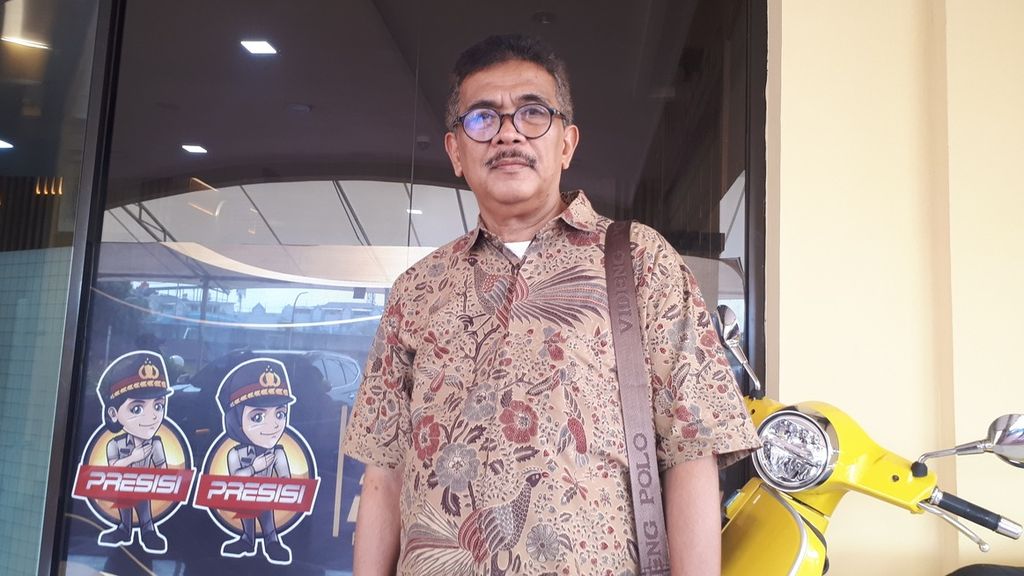 Pengacara AM, T Arifin, di Polres Metro, Koja, Jakarta Utara, Kamis (25/5/2023).
