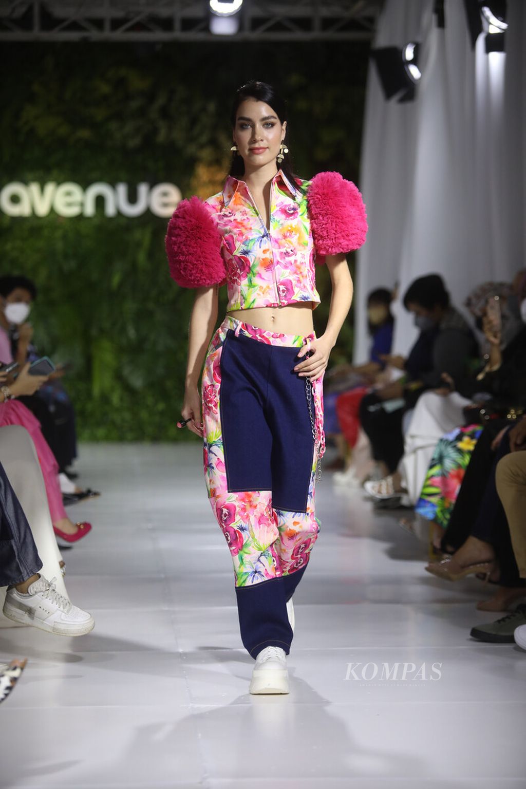 <i>Fashion show</i> 2Madison Avenue Spring Summer Collection 2022 di Jakarta, Selasa (29/3/2022). 