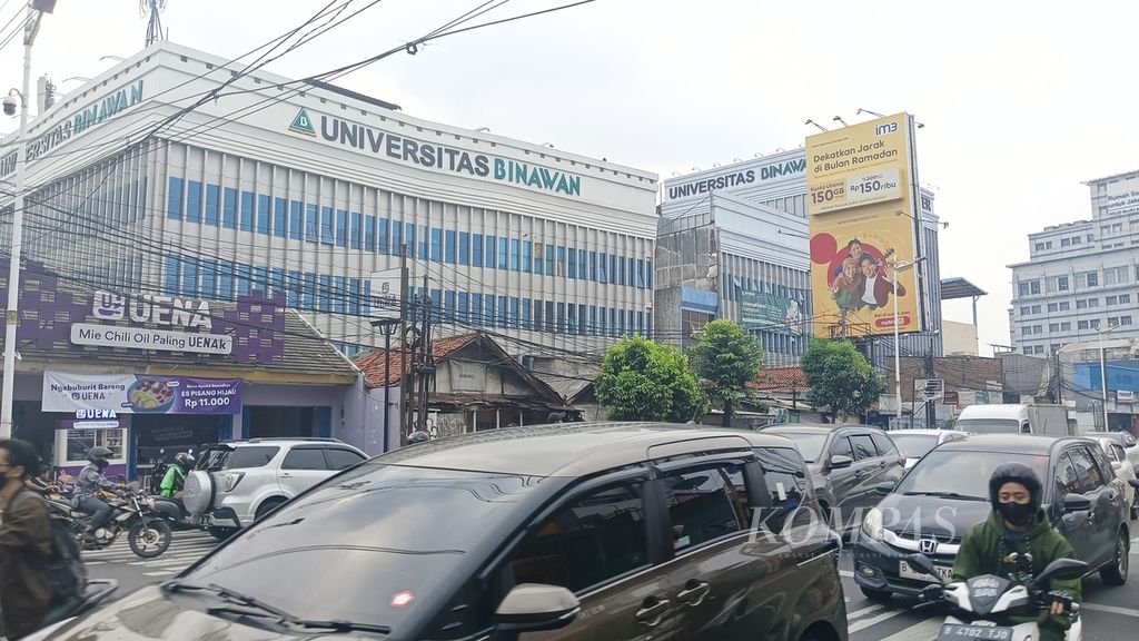Gedung Universitas Binawan di Jakarta Timur.