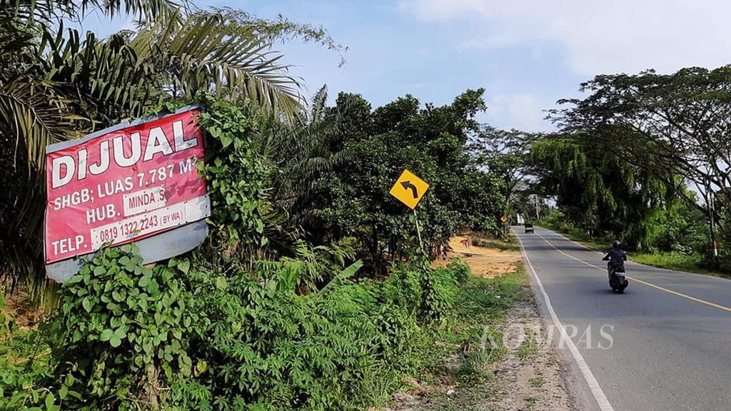 Kawasan Taman Hutan Raya Bukit Soeharto di Kecamatan Samboja, Kabupaten Kutai Kartanegara, mulai dijual dengan harga tinggi. Foto diambil Rabu (7/8/2019).