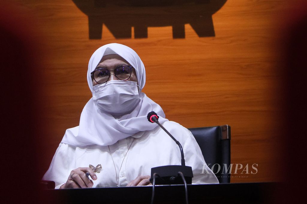 Wakil Ketua Komisi Pemberantasan Korupsi Lili Pintauli Siregar di Gedung KPK, Jakarta, Jumat (30/4/2021). 